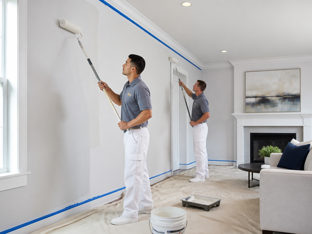 Interior painting by professional residential painters